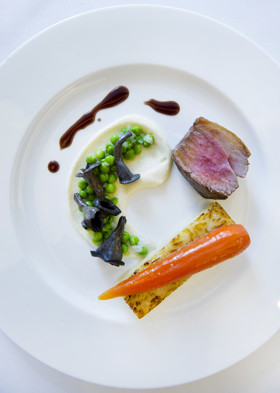 Carpaccio of lamb of spring Herdwick lamb with minted mayonnaise, caper berries, anchovy and parmesan crisps