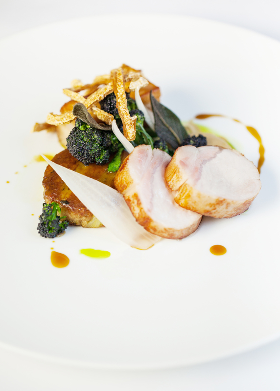 BLYTHBURGH PORK, CERVENNE ONIONS, BROCCOLI, SAGE by Steve Groves